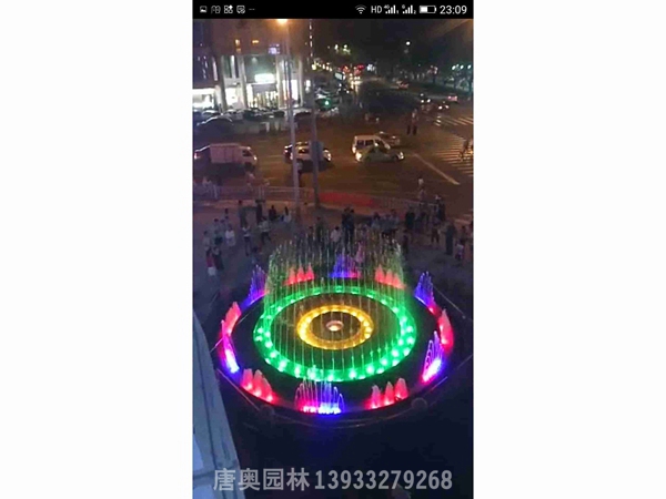 河北省消防总队程控喷泉